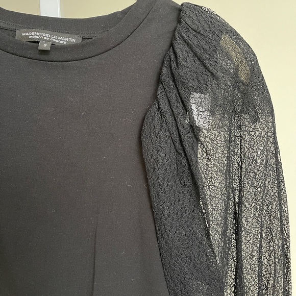 Mademoiselle Martin Top see through sleeves size S/M - Picture 4 of 7